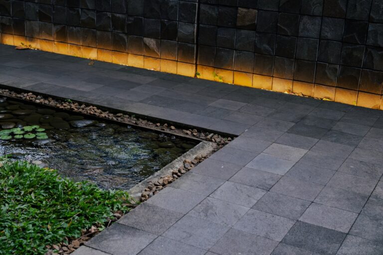 Außen- und Gartenbeleuchtungskonzept.